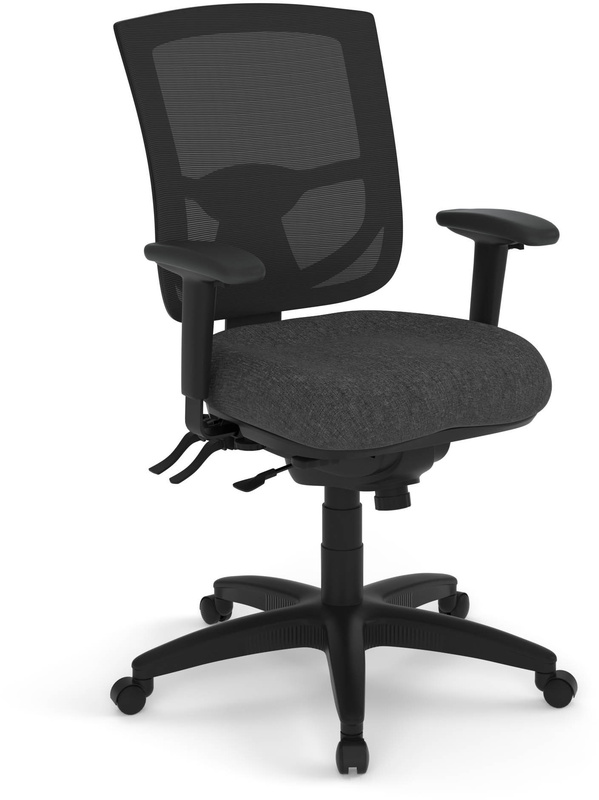 Source Office Furniture CoolMesh Pro Executive Mid Back Chair Grey