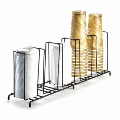 Cal-Mil 1233 22"W x 6"D x 9"H Cup/Lid Organizer