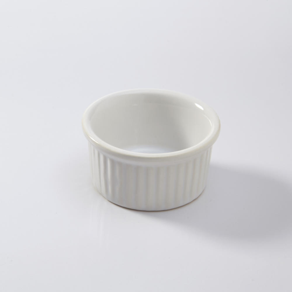 Ceramekins With Ribbed Sides