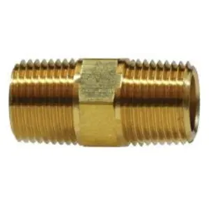 Long Nipple, 3/4-in MNPT x 3/4-in MNPT, 1.96 in, Brass