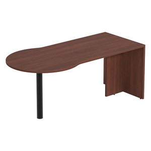 PL106 CONFERENCE BULLET DESK w/POST - Cherry & Black