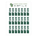 Towel ID Heat Press Label Sheets