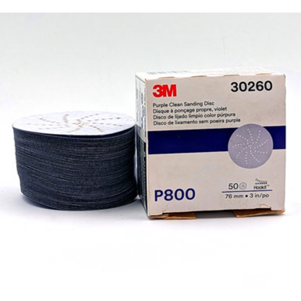 800 Grit Purple Clean Hookit™ Abrasive Disk