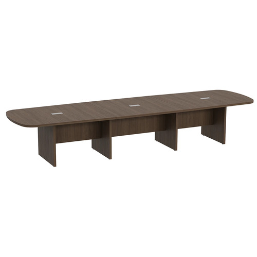 Classic Arena Conference Table 14 Ft - Modern Walnut