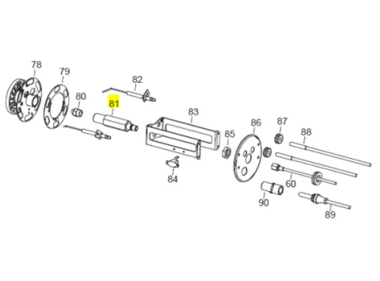 Veloci Heater Replacement Nozzle Support - Fire 155