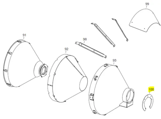 Veloci Heater Replacement Connection Stirrup - Fire 155