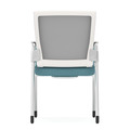 Propel Guest Chair - White Mesh Back with Blue Seat