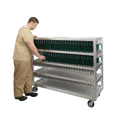 New Age 99451 59-3/4"W x 24"D x 66-1/4"H, 375 Tray Capacity Flex Tray Drying Rack