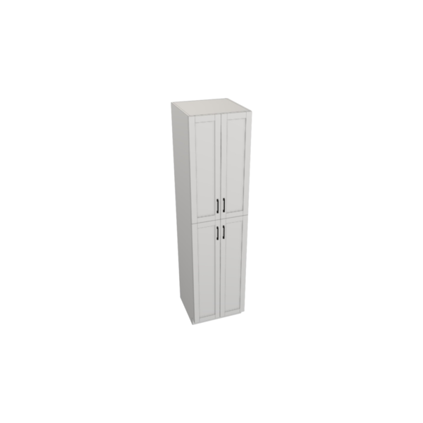 Providence Pure White Box  Utility Cabinet Kit - 24” X 96”H X 24”D