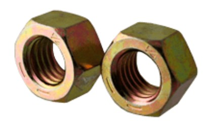 9/16" - 18 FINISHED HEX NUT SAE J995 GR 8 ZINC YELLOW