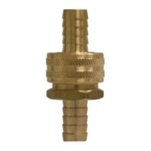 Coupling Set with Hex Nut, 3/4 in 3/4 in, Brass