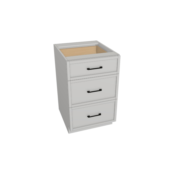 Fresno Pure White Box  Drawer Base Kit - 21” X 34 1/2”H X 24”D