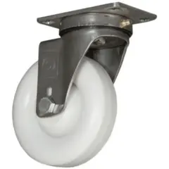 4 X 1.5" 350# CAPACITY POYOLEFIN SWIVEL CASTER #11 TOP PLATE 1/EA 13PO40HB0311YZ