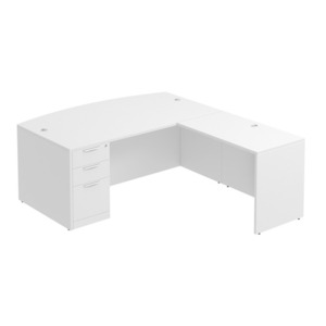 CLALD1011 L-Shape 71" X 88" Desk- White