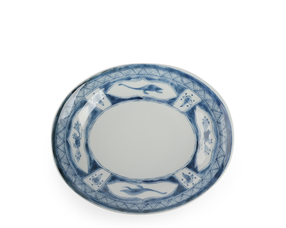 Edo-Style Dino Shallow Bowl/Plate Suiryu