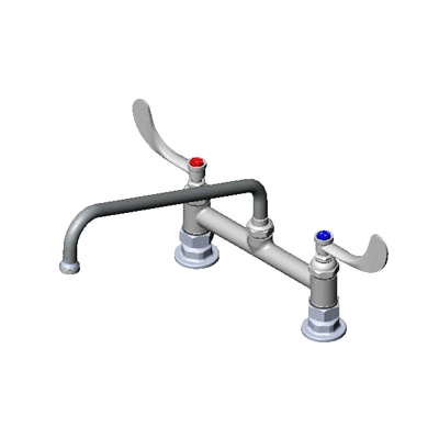 T&S Brass B-0221-WH4 Pantry Mixing Faucet Double