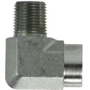 90 deg Street Elbow, 1 in Male Pipe x 3/4 in Female Pipe, Steel