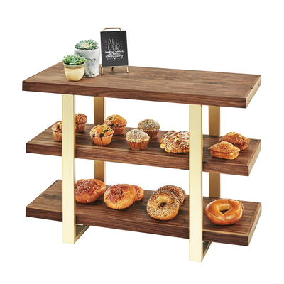 Cal-Mil 3708-46 32"W x 13-1/2"D x 25-1/2"H Mid-Century Frame Riser Shelves
