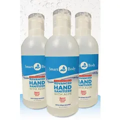 99008 8 OZ GEL HAND SANITIZER WITH ALOE 24/CS  SMART BODY BRAND