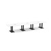 PALBS4192N - 16 ft. Classic Boat Shape Conference Table with Black Palmer Base