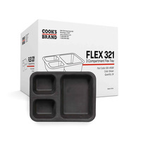 Cook's 321 3-Compartment Silicone Flex Tray (Case/24)