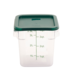 FSE 373-FC4C Food Container 4 Qt. Square Clear NSF
