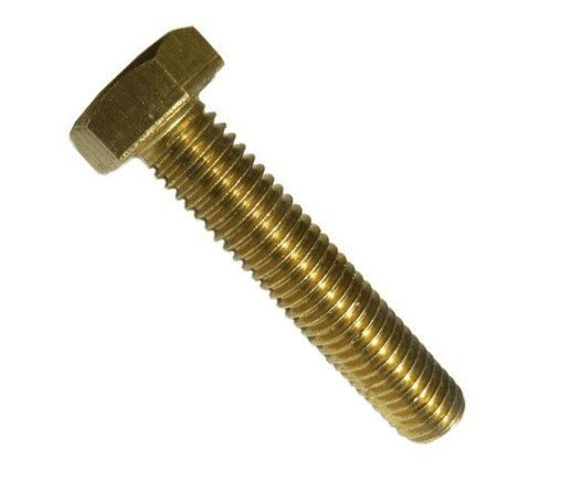 M6 - 1 X 20MM ISO 4017 FT HEX HEAD CAP SCREW 8.8 ZINC YELLOW