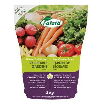 Fafard Natural Fertilizer Vegetable Garden