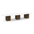 14' Classic Boat Shape Conference Table with Cube Base - White Top, Modern Walnut Base