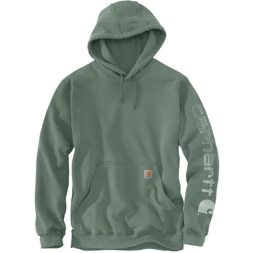 CARHARTT K288 - Loose Fit Midweight Logo Sleeve Graphic Sweatshirt - Green Slate