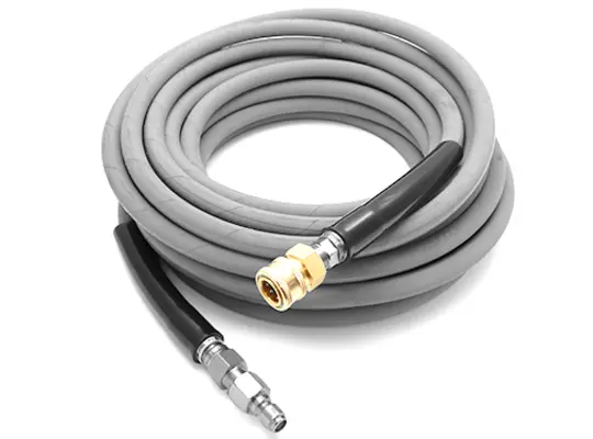 KobraJet 75' 4,000 PSI Non-Marking Grey Hose with QC