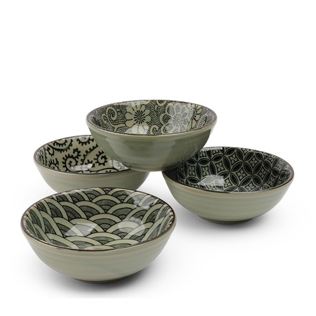 Edo Indigo Small Bowl Set/4