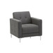 9071 HAGEN CLUB CHAIR WITH METAL LEG- SLATE