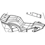 MOTORCYCLE SEAT PLASTIC