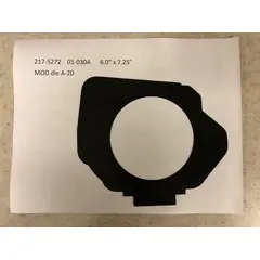 01-030A 7.25 X 6 DIE CUT LABEL FOR CAT, 217-5272, 3M226, 1000/CS