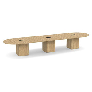 CUBRT3192N - 16 ft. Classic Racetrack Conference Table with Cube Base