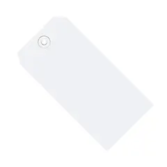 4.75 X 2.375" WHITE SHIPPING TAG, #5, 13 PT, 1000/CS   G11051G