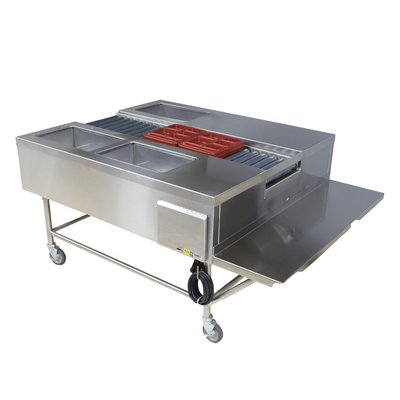 Cook's Meal Serving Tray Assembly Line & Tray Conveyor