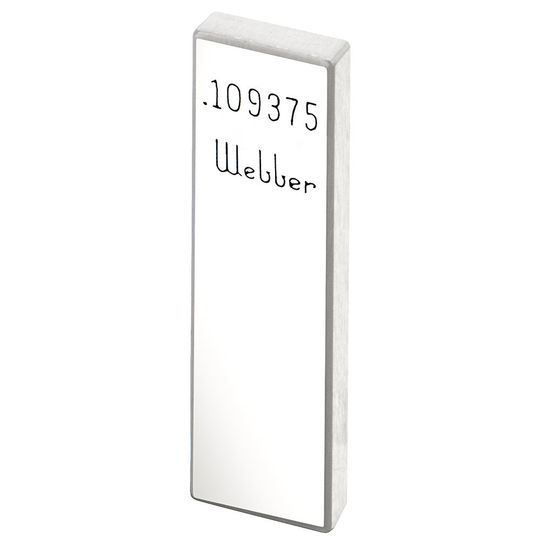 STARRETT RY .109375 A1 Rect. Ceramic Gage Block - .109375 In., Grade A1