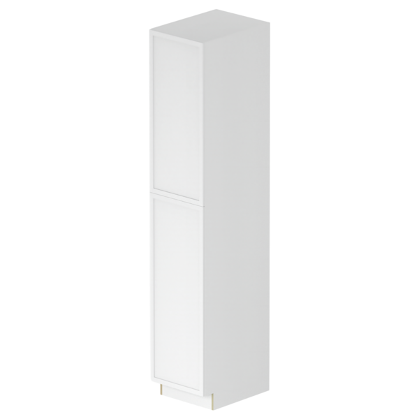 Fresno Pure White Box  Utility Cabinet Kit - 18” X 84”H X 24”D
