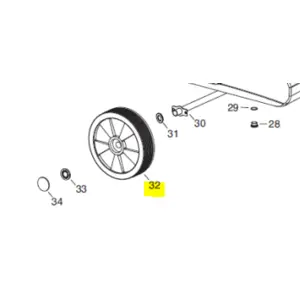 Veloci Heater Replacement Wheel 300 - 25 Ruota 300 - 25
