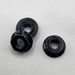 1/4" - 20 SERRATED HEX FLANGE LOCK NUT STEEL CASE HARDENED ZINC BLACK