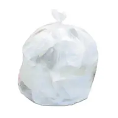 30 X 37" 16 MICRON 20-30 GALLON NATURAL CAN LINER HIGH DENSITY, 20/RL, 25 RL/CS, HDR-37N16