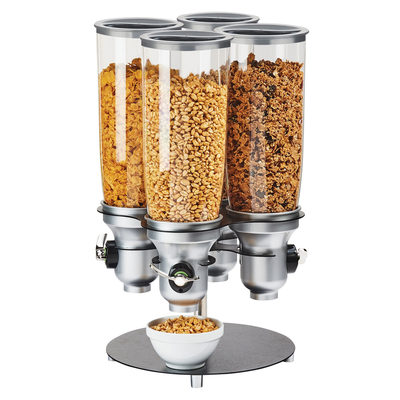 Cal-Mil 3619-4-13FF (4) 5L capacity cylinders Cereal Dispenser