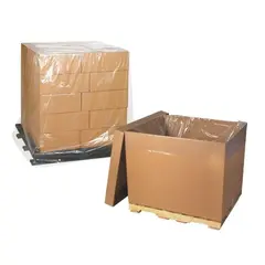 40 X 27 X 51.5" 1 MIL CLEAR POLY BAGS, BOTTOM SEAL 300/RL   3-9788827
