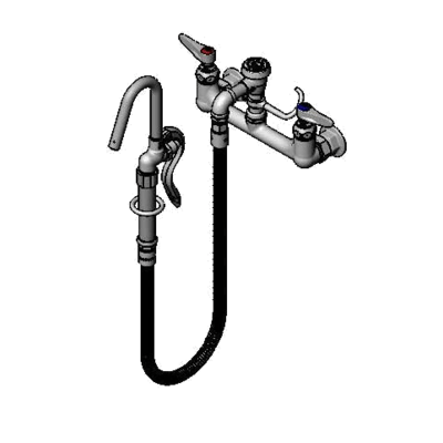 T&S Brass B-0610-36H Pot Filler Faucet Wall Mount