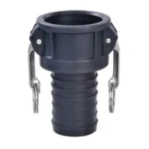 Cam and Groove Coupler, 3/4 in Type C x 3/4 in Hose Barbed, Polypropylene