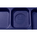 Cook's 630-400A-NAVY 6-Compartment ABS Cafeteria Tray