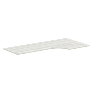 PLT723624R 72" CORNER EXTENSION WORK SURFACE TOP: RIGHT- SILVER BIRCH