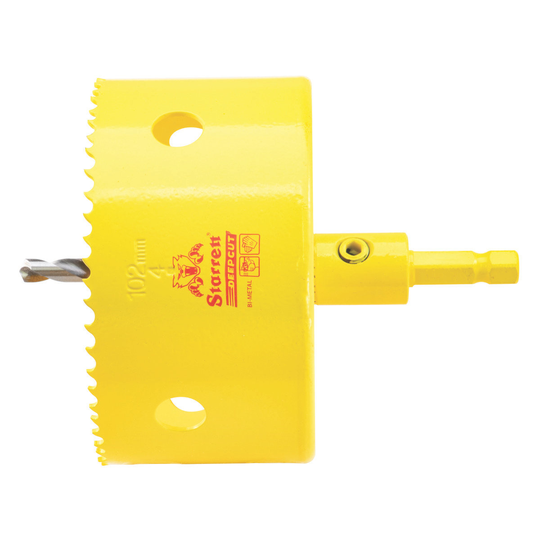 STARRETT ADCH0400 4'' (102mm) NVP Deep Cut Bi-Metal Hole Saw with Arbor